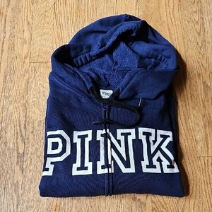 PINK Victoria's Secret Navy Blue Hoodie Size XL